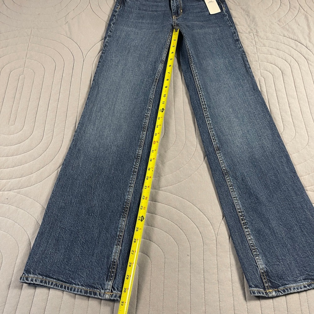 BDG Urban Outfitters Wide Leg Jeans Womens 25 High Rise Blue Denim NWT - Picture 2 of 10